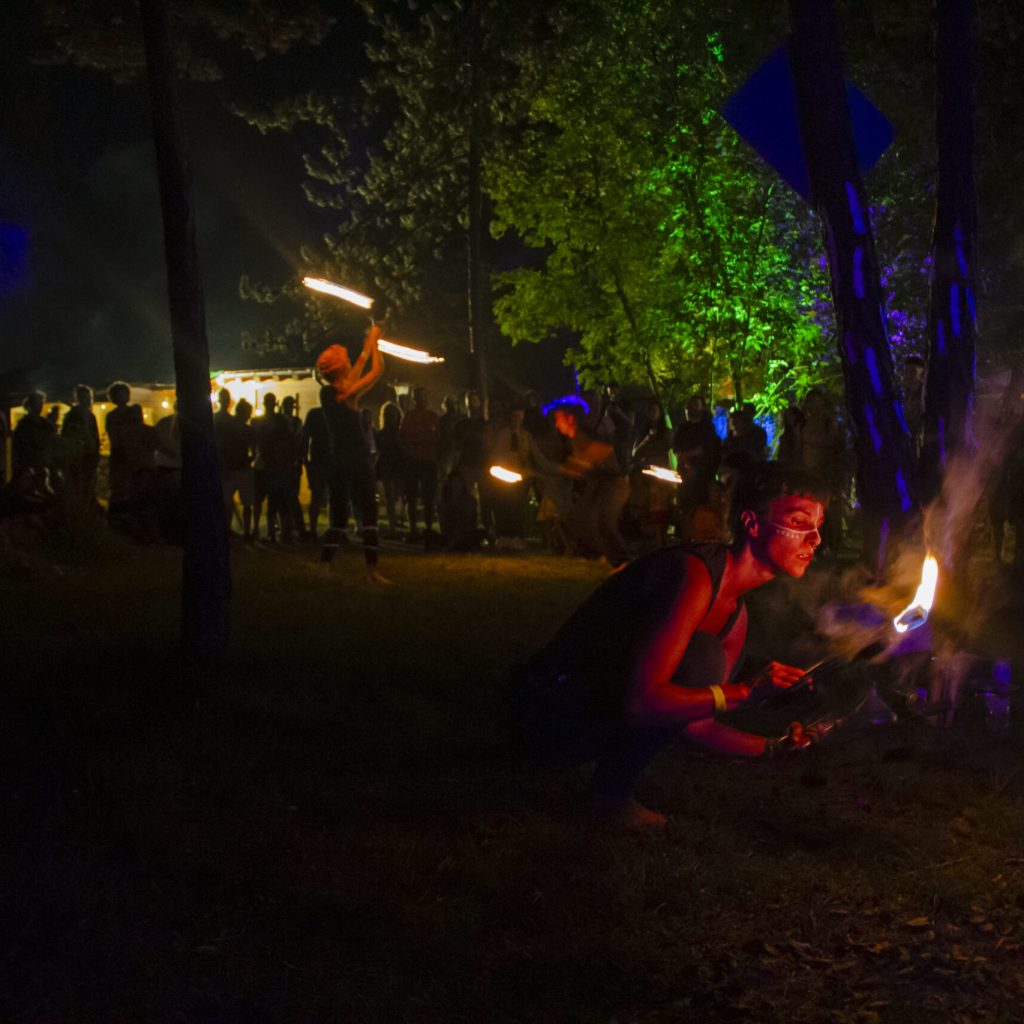 Secondo fireshow Threesound Fest 2023